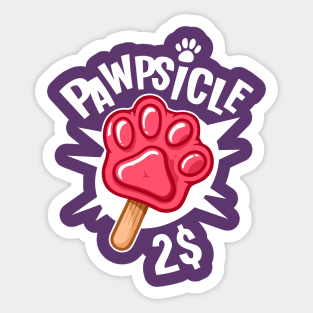 Pawpsicle Sticker